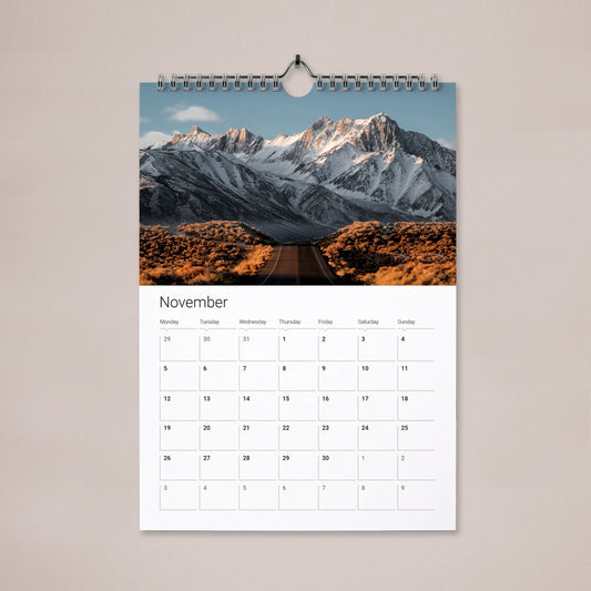 Calendar A4 spiral-bound, vertical
