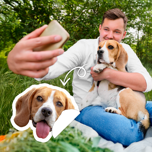 Dog Sticker Face Cutout