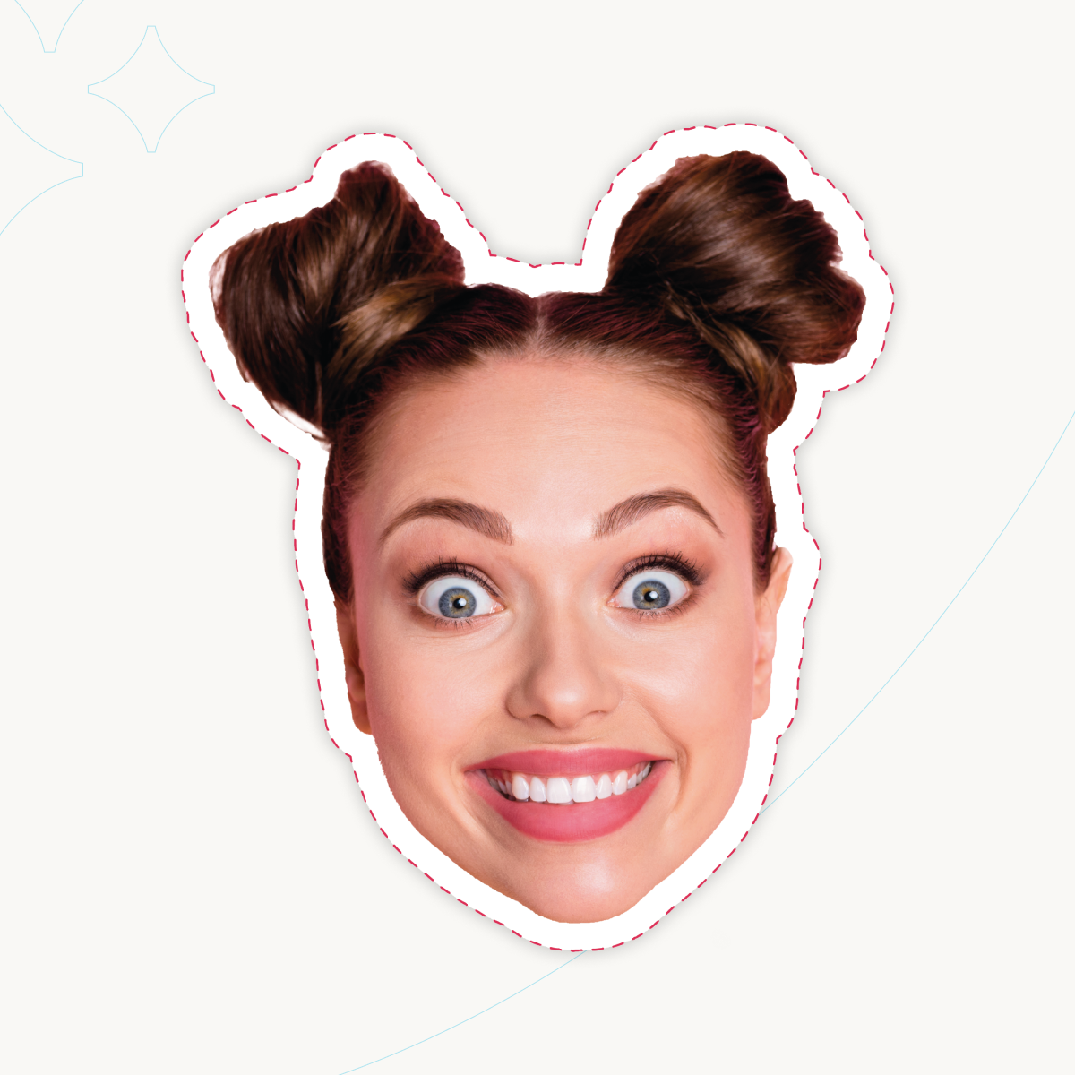 Custom Face Cut-out Stickers – antigrodesigner