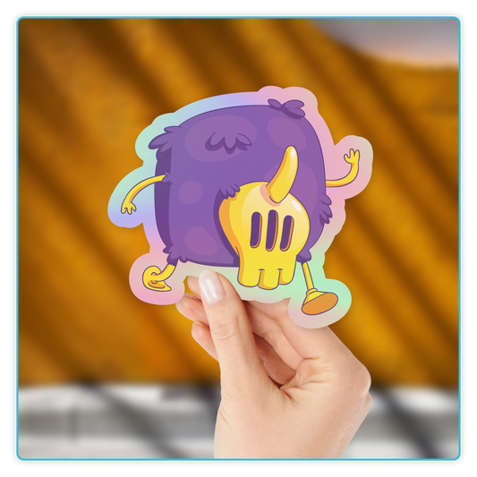 50x 2" Custom Holographic Stickers for $29