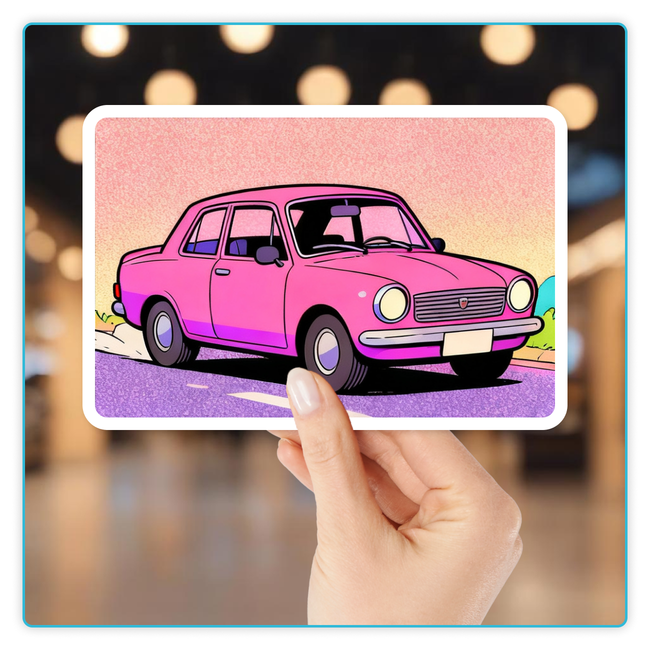 Custom Rectangle w/Rounded Corners Sticker