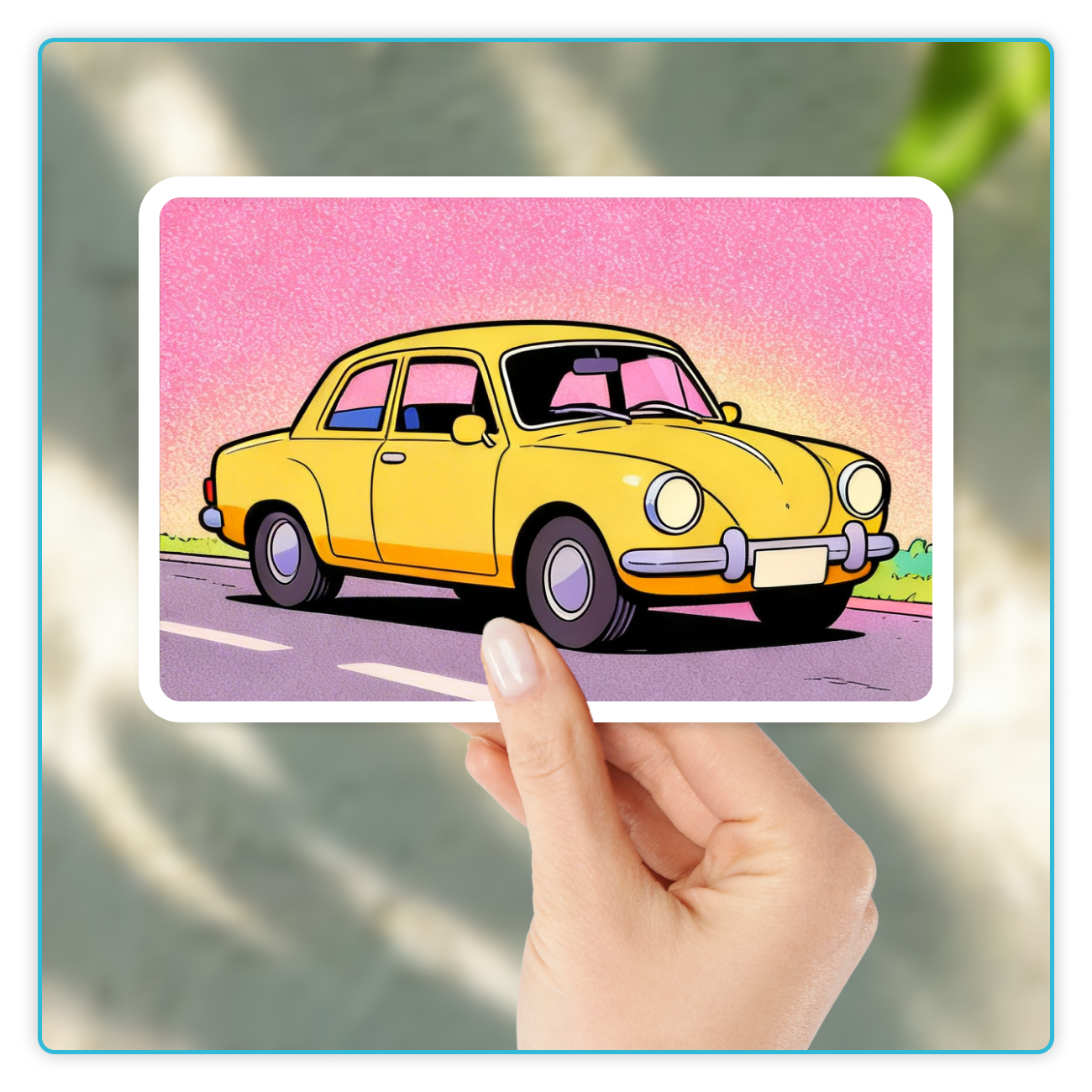 Custom Rectangle w/Rounded Corners Sticker