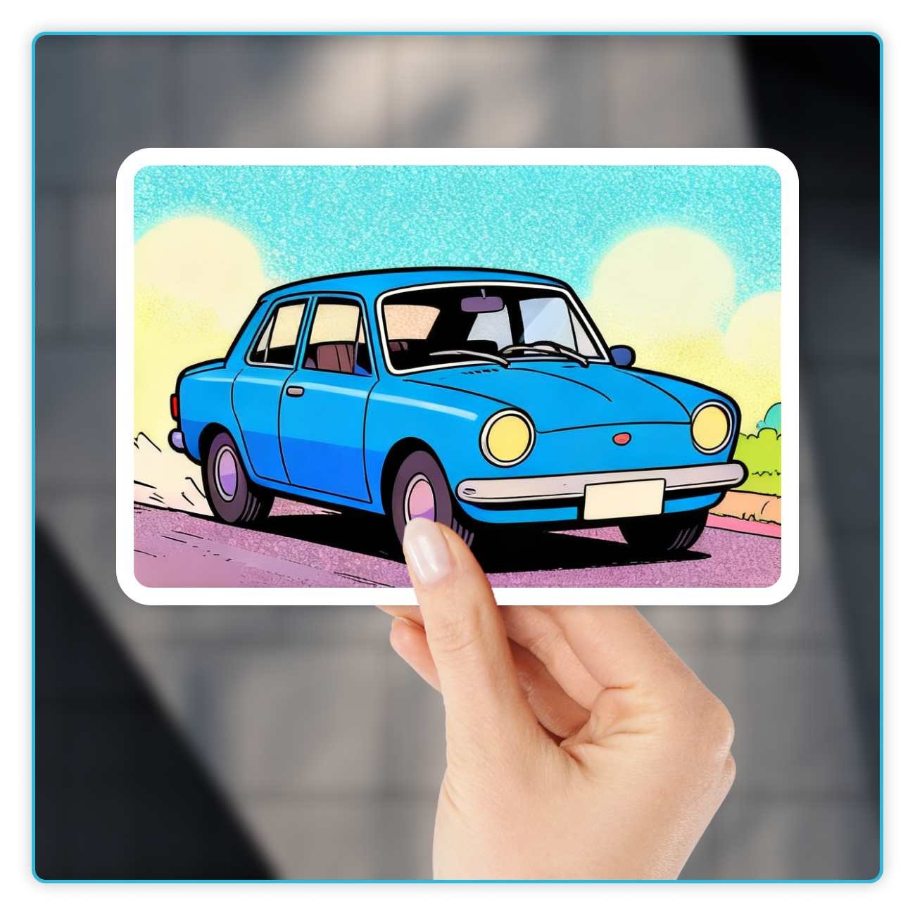 Custom Rectangle w/Rounded Corners Sticker