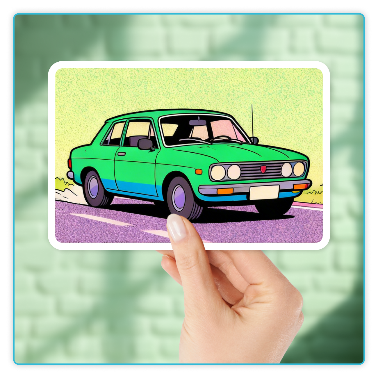 Custom Rectangle w/Rounded Corners Sticker